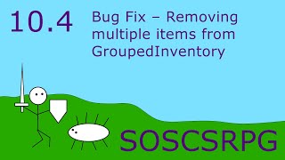 Lesson 10.4: Bug Fix -  Removing multiple items from GroupedInventory