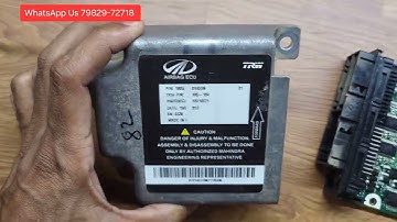 How to Reset Mahindra Scorpio And Xuv 500 Airbag Module,  B2F00 Internal Error, Replace Ecu 