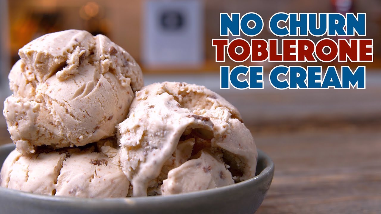 Toblerone No Churn Cream Cheese Ice Cream  - Glen And Friends Cooking