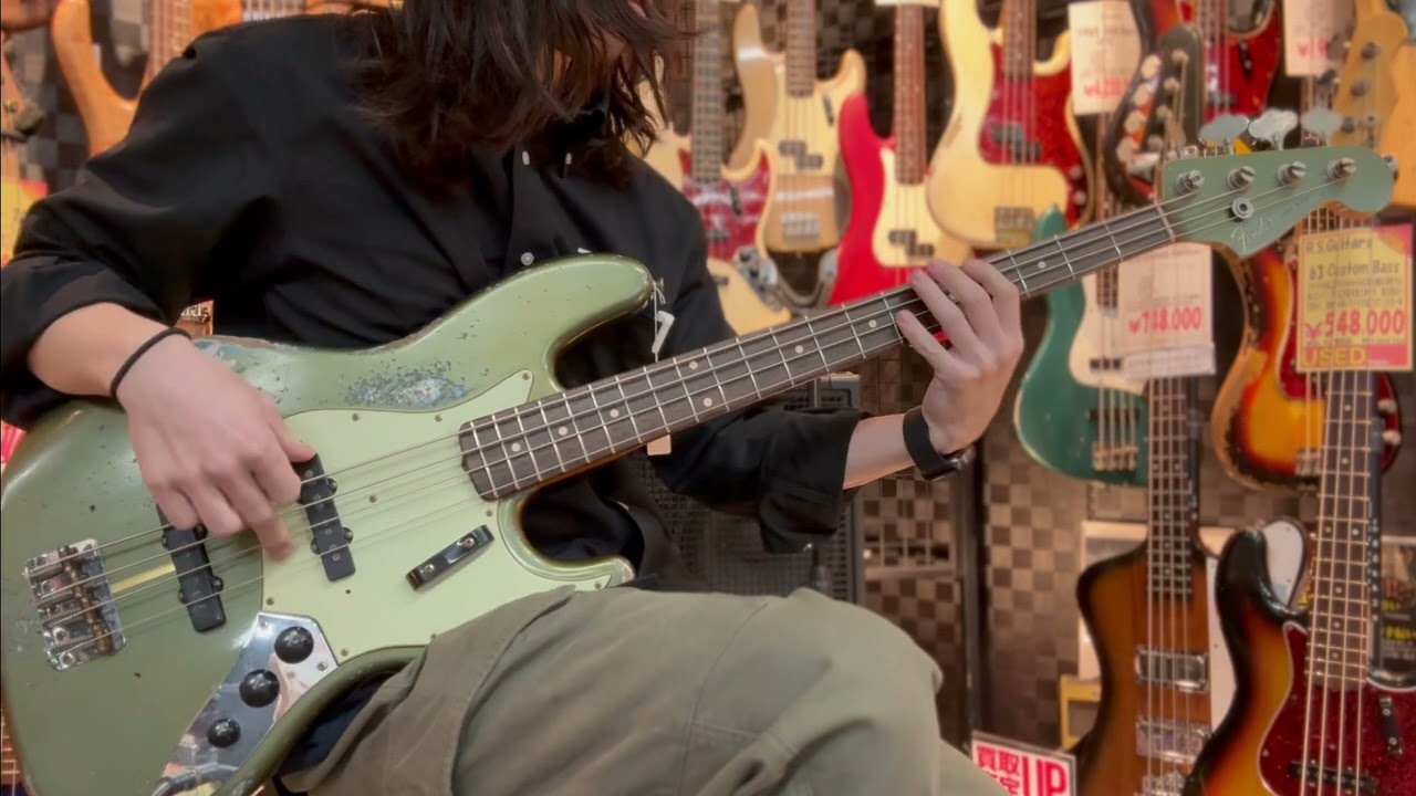 Fender Custom Shop 【試奏動画】 MBS 1962 Jazz Bass Heavey Relic