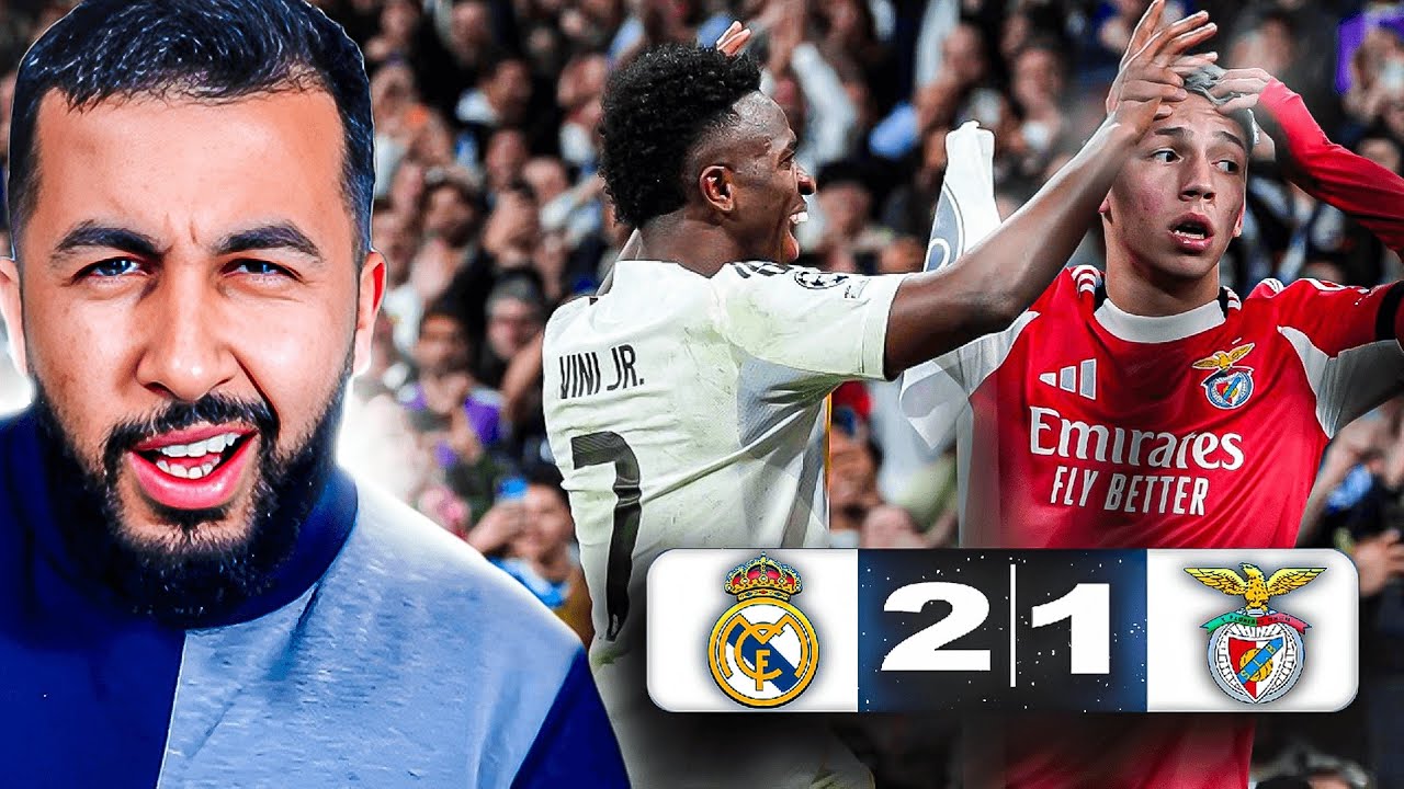 NEVER STOP DANCING VINI.. | REAL MADRID 2-1 BENFICA REACTION! 