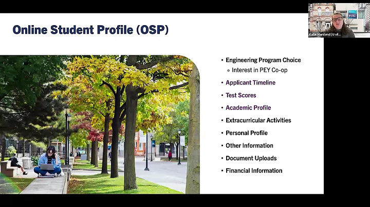 Online Student Profile (OSP) Workshop (November 18, 2025)