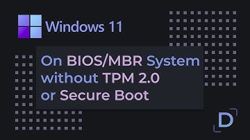 How to install Windows 11 on BIOS/MBR | No TPM or Secure boot | Dwix