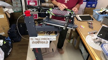 Rackettune Stringing Part 2 Stringway MS200ガット張り機でテニスラケットを張ります。