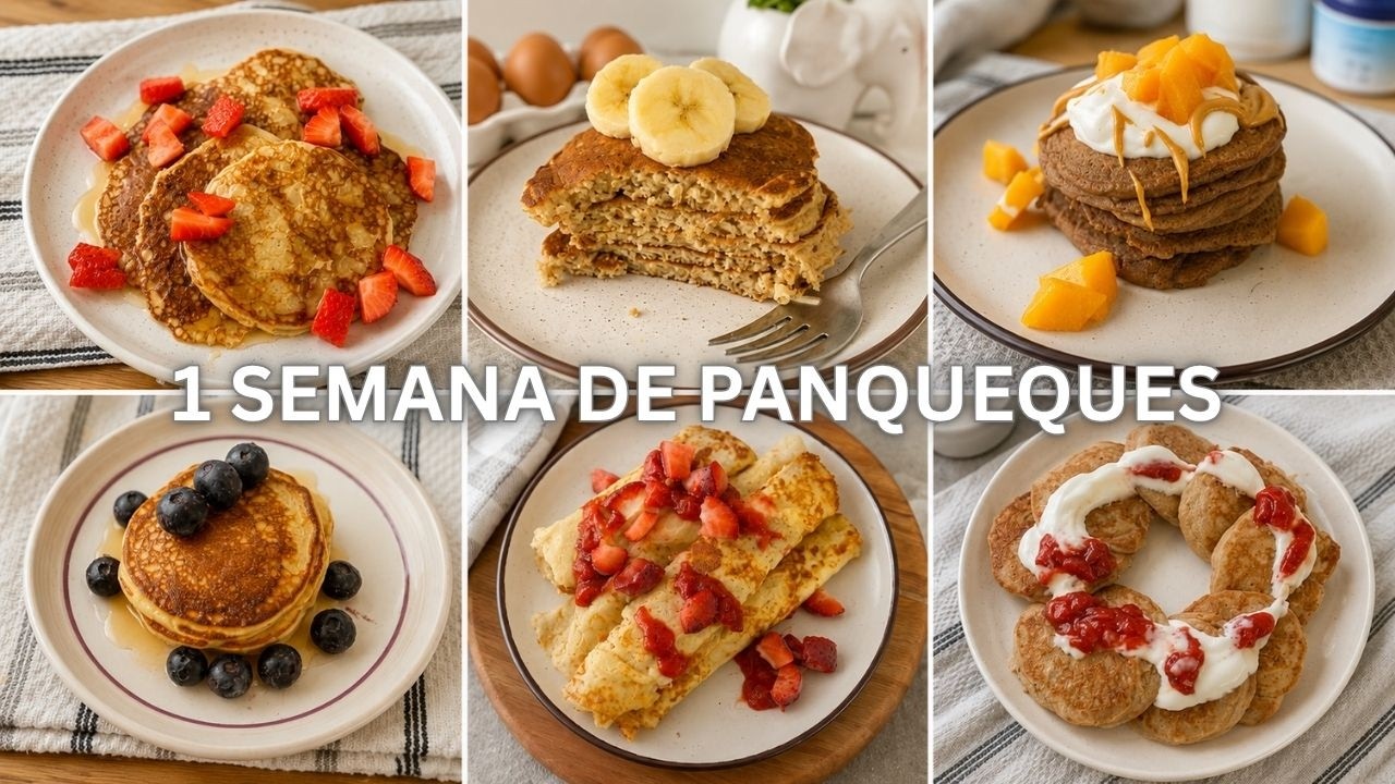 1 Semana de Panqueques Saludables 🥞 | 7 Recetas Fáciles, Altas en Proteína y Deliciosas