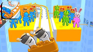 Runner Coaster ​- All Levels Gameplay Android,ios (Levels 150-151)