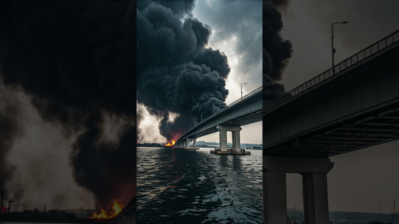 Breaking News 🚨 Crimea Bridge Hit Again — Russia on High Alert