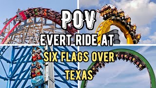 POV EVERY ride at Six Flags Over Texas. (Worst to Best)