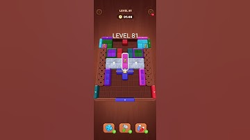 Wood Away, Block Jam Level 81.  Wood Away, Block Puzzle