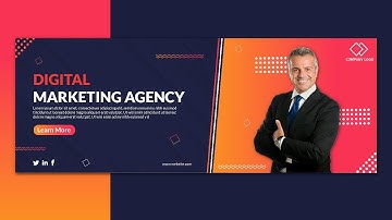 Business Web Banner Design | Banner Design | Google Display Ad Design | illustrator Tutorial