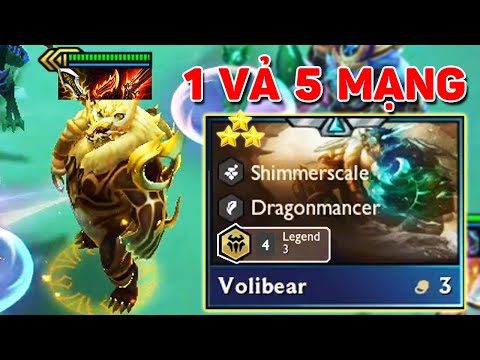 1 VẢ 5 MẠNG VỚI TỘC " HIẾN TẾ " - VOLIBEAR BLUTOOTH SIÊU CARRY TẠI ĐTCL MÙA 7