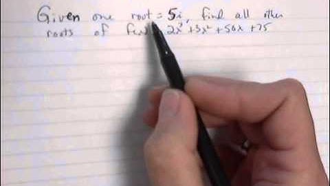 PreCalc H Ch 2.5 Fundamental Theorem of Algebra