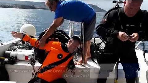 Ghost net removal mission in Malta: Side event at the ‘Our Ocean’ conference, October 2017