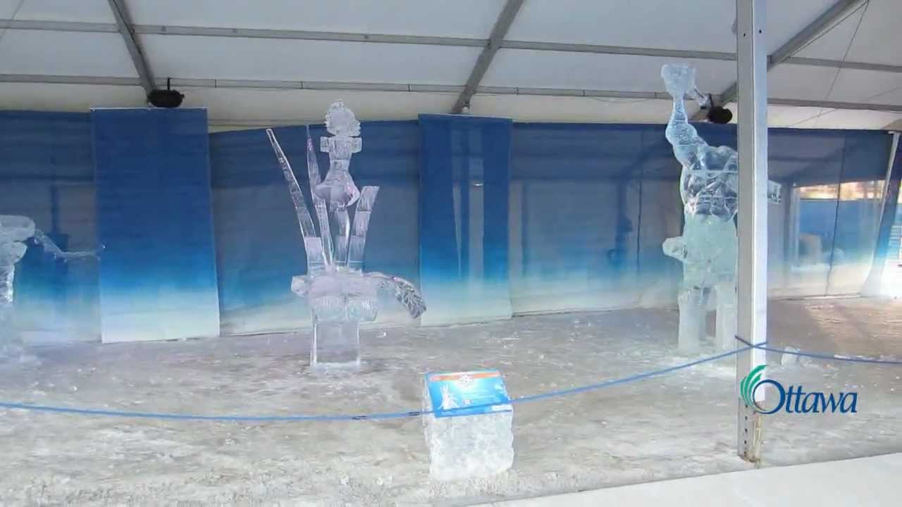 Rogers Crystal Garden 2012 Winterlude Tour Ice Sculptures Youtube