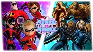 INCREDIBLES vs FANTASTIC 4! (Disney vs Marvel Animation) | REWIND RUMBLE