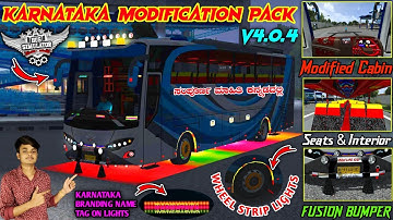 KARNATAKA MODIFIED LIGHTING FILE FOR BUSSID V4.0.4 💛❤️ Karnataka Jet Bus Modification Pack By Cgk