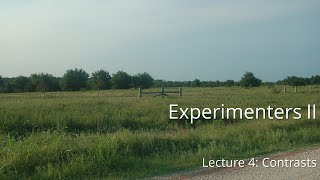 Lecture 4: Contrasts