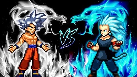 Goku MUI DBFZ V4 VS Vegito Blue V5 in Mugen
