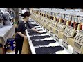 Process of Making Electric Heating Vest. Korean Warm Clothes Factory