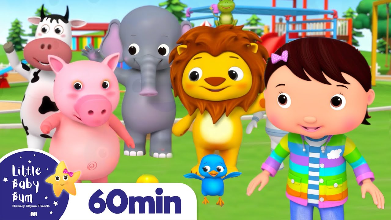  Learn Animal Sounds +More Nursery Rhymes and Kids Songs | Little Baby Bum