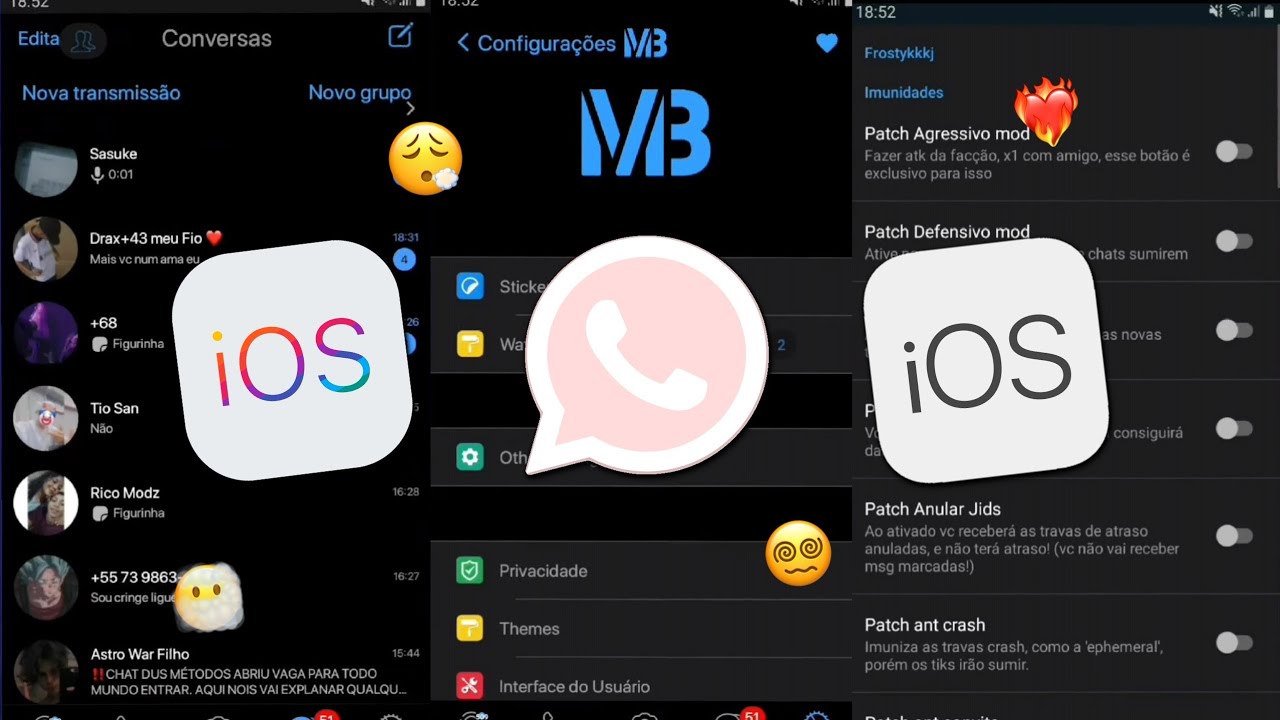 SAIU! WHATSAPP ESTILO IPHONE IMUNE iOS 15 NO ANDROID 2022 - Nova ...