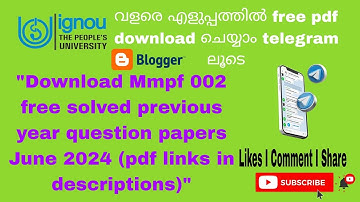 mmpf 002 free solved previous year question paper pdf links in description