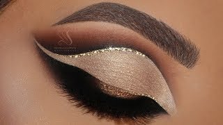 Neutral Glam Cut Crease + Full Face Makeup Tutorial | Melissa Samways