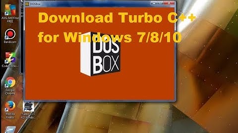 Download Turbo C++ for Windows 7/8/8.1/10