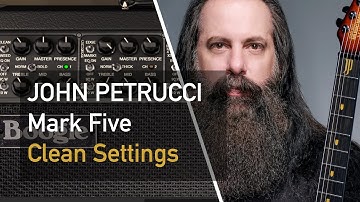 AmpliTube 5 Mesa Boogie Mark V John Petrucci clean settings