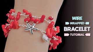 Wire Wrapping Stones | Beaded Bracelet Tutorial | Wire Wrapping Jewelry | Beaded Bracelet with Wire by Beaded Jewelry Making 539 views 1 year ago 6 minutes, 28 seconds