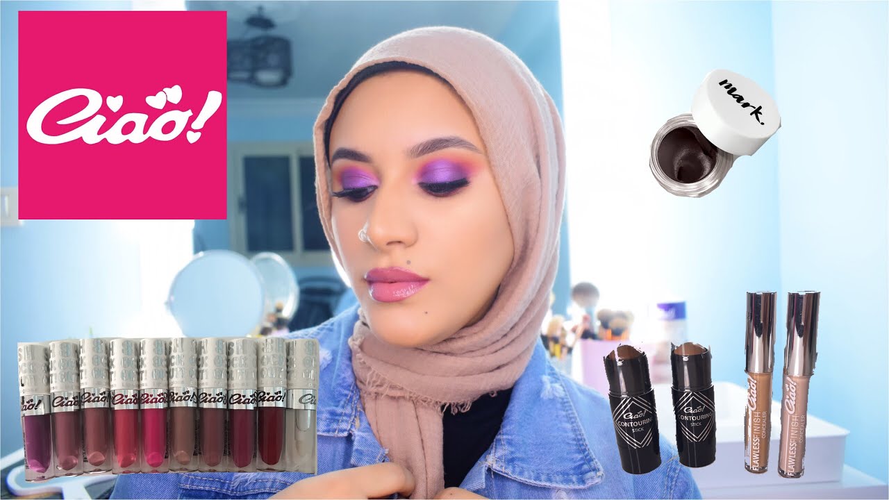 ميك اب لوك كامل و تجربة منتجات جديدة من تشاو و ايفون 😍 |  colorful summer makeup look