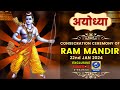 Live  consecration ceremony of ram mandir  ayodhya dham  22nd jan 2024
