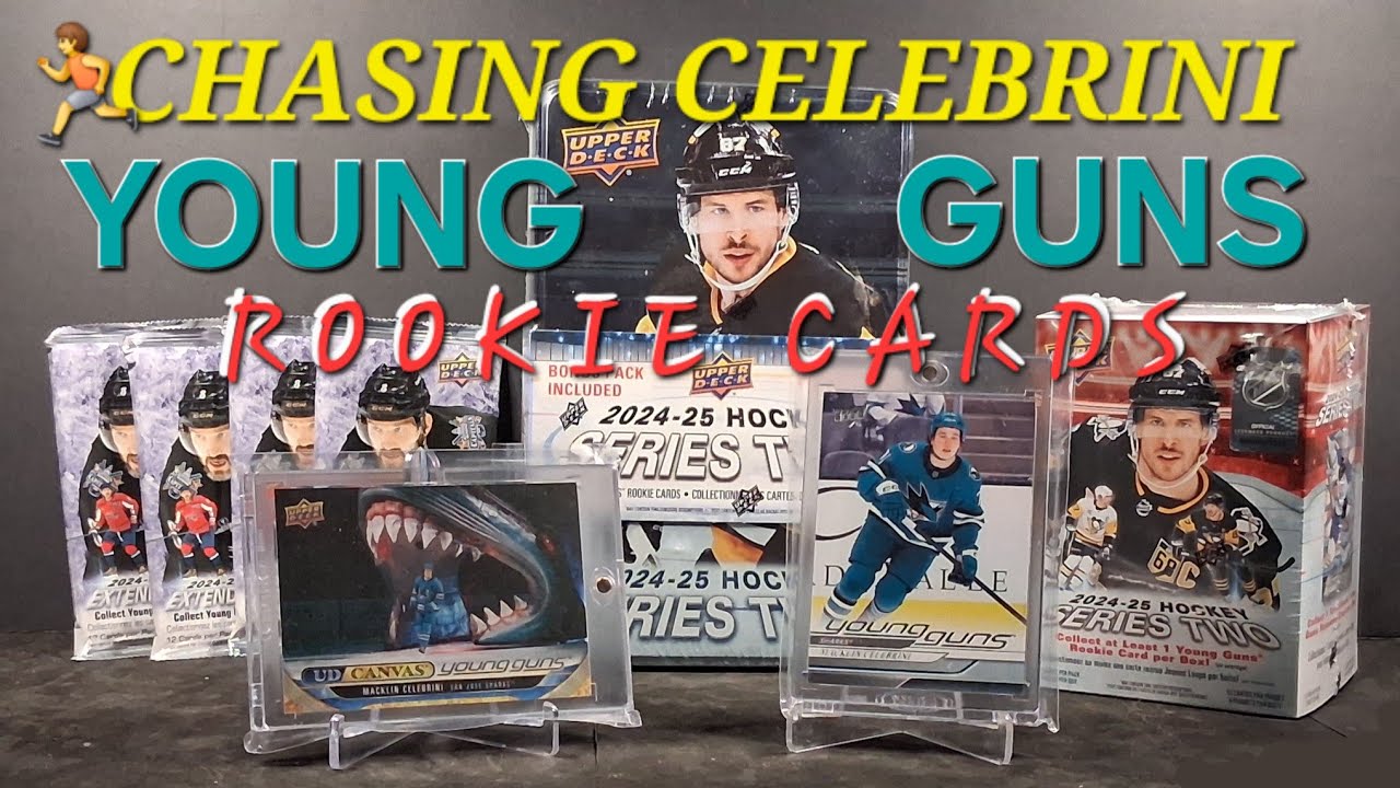 CHASING A MACKLIN CELEBRINI YOUNG GUNS & GIVING ONE AWAY! (DRAW WINNER ANNOUNCED) #upperdeck #hockey