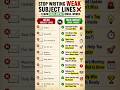 Stop Writing Weak Subject Lines ❌ Learn High-Impact Email Words | #learnenglish #shorts