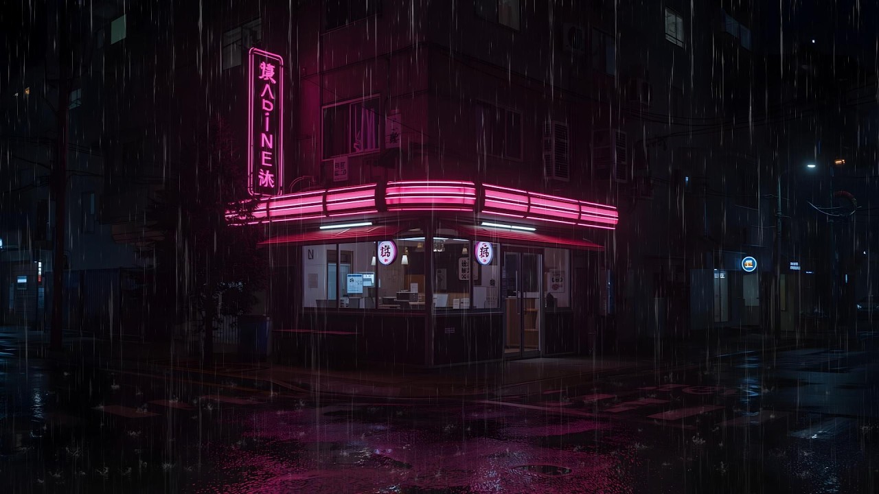 Midnight Rain Anime Vibes ☔ Cozy Chill for Deep Sleep