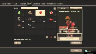 New Styles for the Troublemaker's Tossle Cap Scout Hat TF2 Update 4/20/11