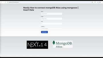 Nextjs How to connect mongoDB Atlas using mongoose | Insert Data Server Actions
