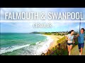 Castles - Beaches - Sea | Circular Virtual Run Walk | Falmouth Cornwall | Treadmill Workout Scenery