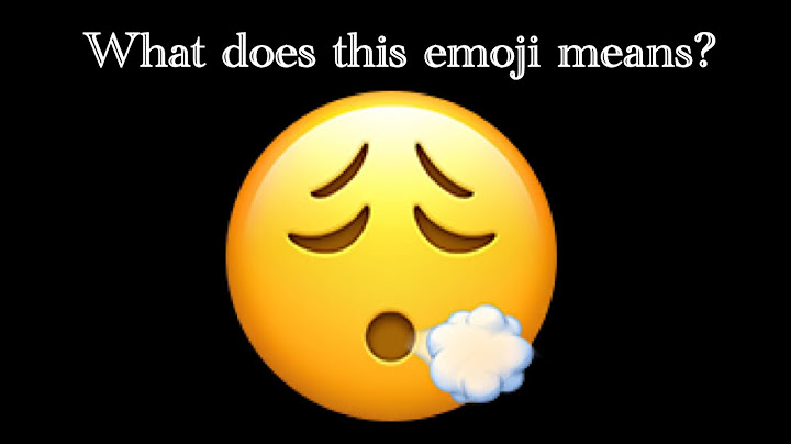 What does the Face Exhaling emoji means?