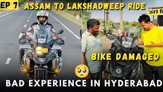 BMW GSA 1250 Damaged 🤬 in Hyderabad By Bus | Assam To Lakshadweep Ride | Episode 07