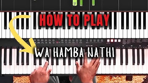 The easy way to play 🎹 || wa hamba nathi || #lessons #how_to #piano