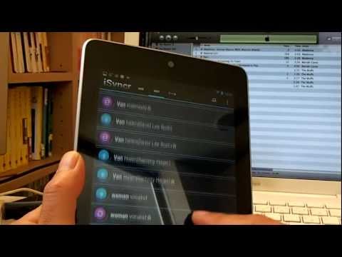 Nexus7にiSyncrを入れてMacのiTunesライブラリとPlayミュージックをWi−Fi同期.MOV