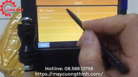 Hướng dẫn tạo số lô tịnh tiến trên máy in date cầm tay MX3