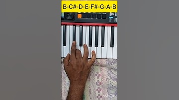 B Minor Triad from B Minor Scale #piano #pianotutorial #triads