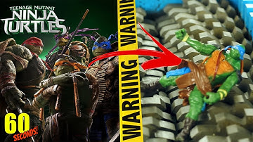 60 SECONDS Experiment - SHREDDING VS Ninja Turtles | CRASH TEST