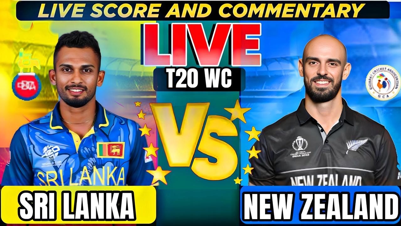 🔴 NZ vs SL Cricket Live Match Today, T20 World Cup 2026 Scores Commentary, New Zealand v Sri Lanka