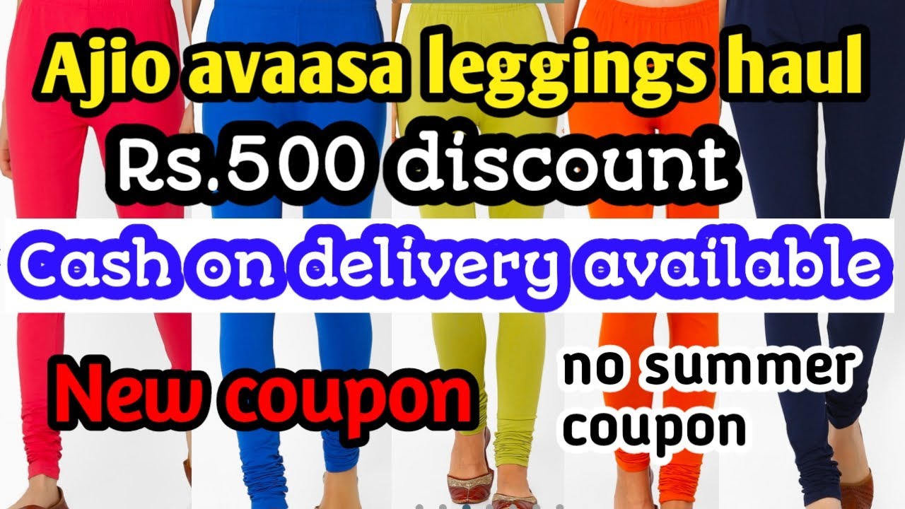 🔥Ajio avaasa leggings haul🔥cash on 