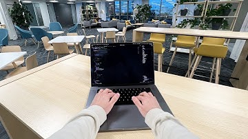 Day in the Life of a Software Engineer - First Person View - Coding in another office 👨‍💻