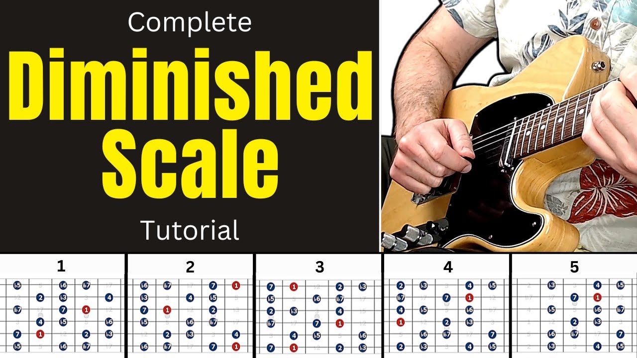 Ultimate DIMINISHED SCALE Guitar Tutorial - How to Practice & Use the Diminished  Scale on Guitar - YouTube