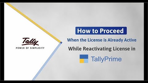 How to Reactivate TallyPrime License When It Is Already Active (Hindi) | TallyHelp